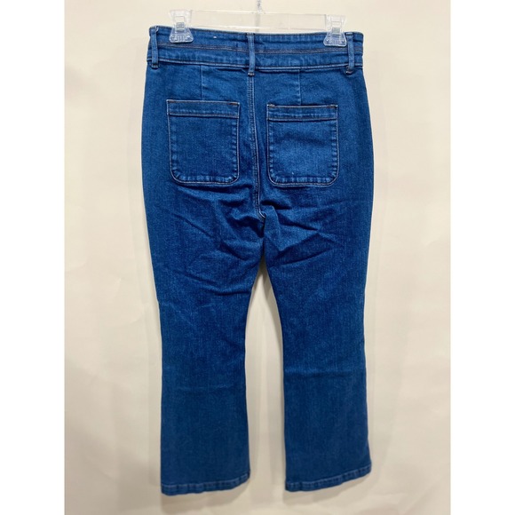 LOFT The Slim Flare High Rise Jeans Womens Size 6 Petite Denim Flare Leg Pants - Picture 3 of 5